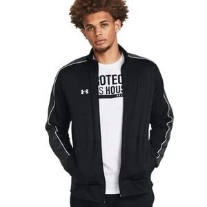 Under Armour Mens Medium UA Command Warm Up Full Zip Heat Trapping New